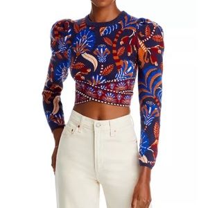 Farm Rio Nature Beauty Knit Crop Top in size S. Bought new, haven’t worn it.